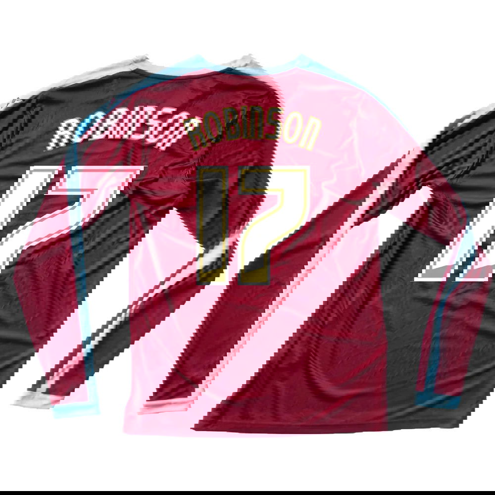 Burnley 2015-16 Long Sleeve Home Shirt ((Excellent) S) (Robinson 17)