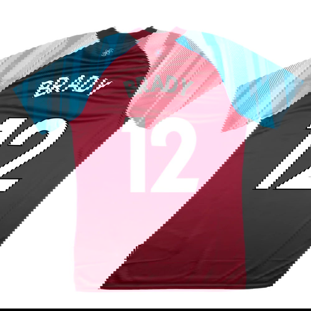 Burnley 2021-22 Home Shirt (Sponsorless) (S) (BRADY 12) (Mint)