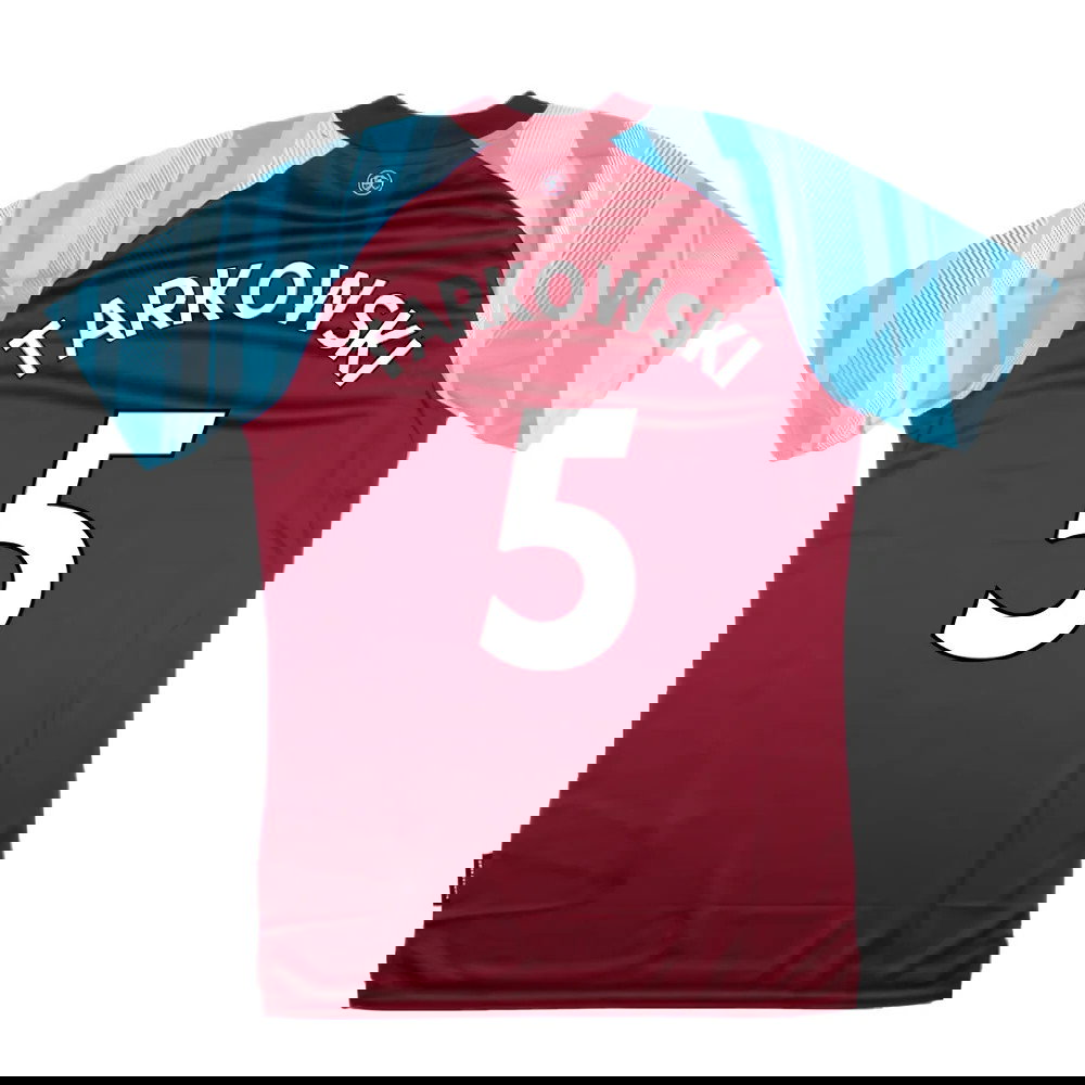 Burnley 2021-22 Home Shirt (Sponsorless) (M) (TARKOWSKI 5) (Mint)