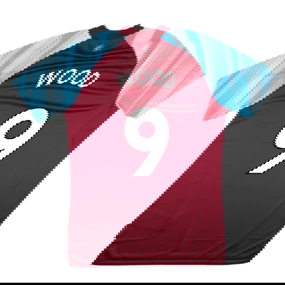 Burnley 2021-22 Home Shirt (Sponsorless) (M) (WOOD 9) (Mint)