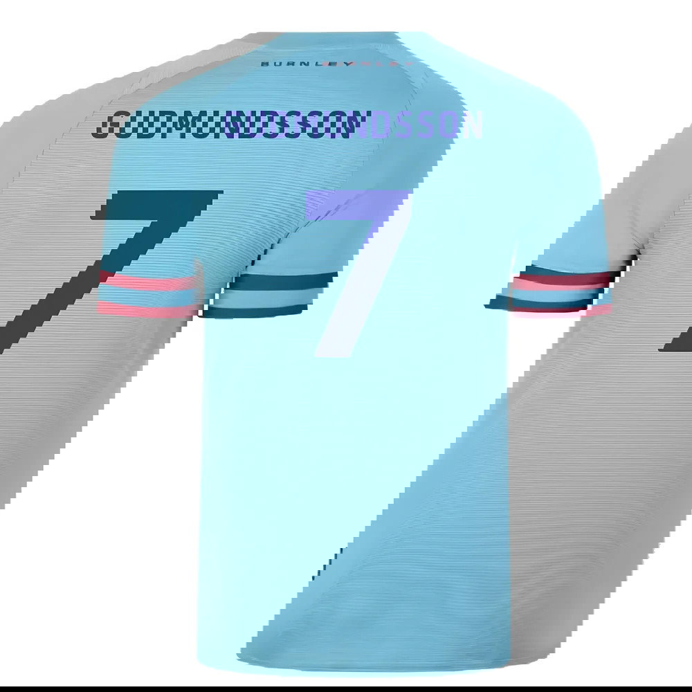 Burnley 2022-23 Away Shirt (Sponsorless) (XXL) (Excellent) (GUDMUNDSSON 7)