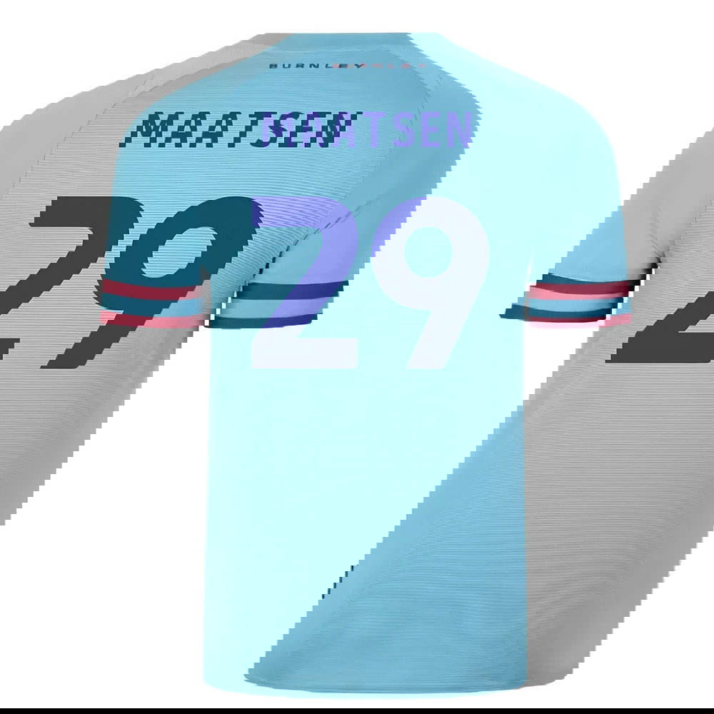 Burnley 2022-23 Away Shirt (Sponsorless) (XXL) (Excellent) (MAATSEN 29)