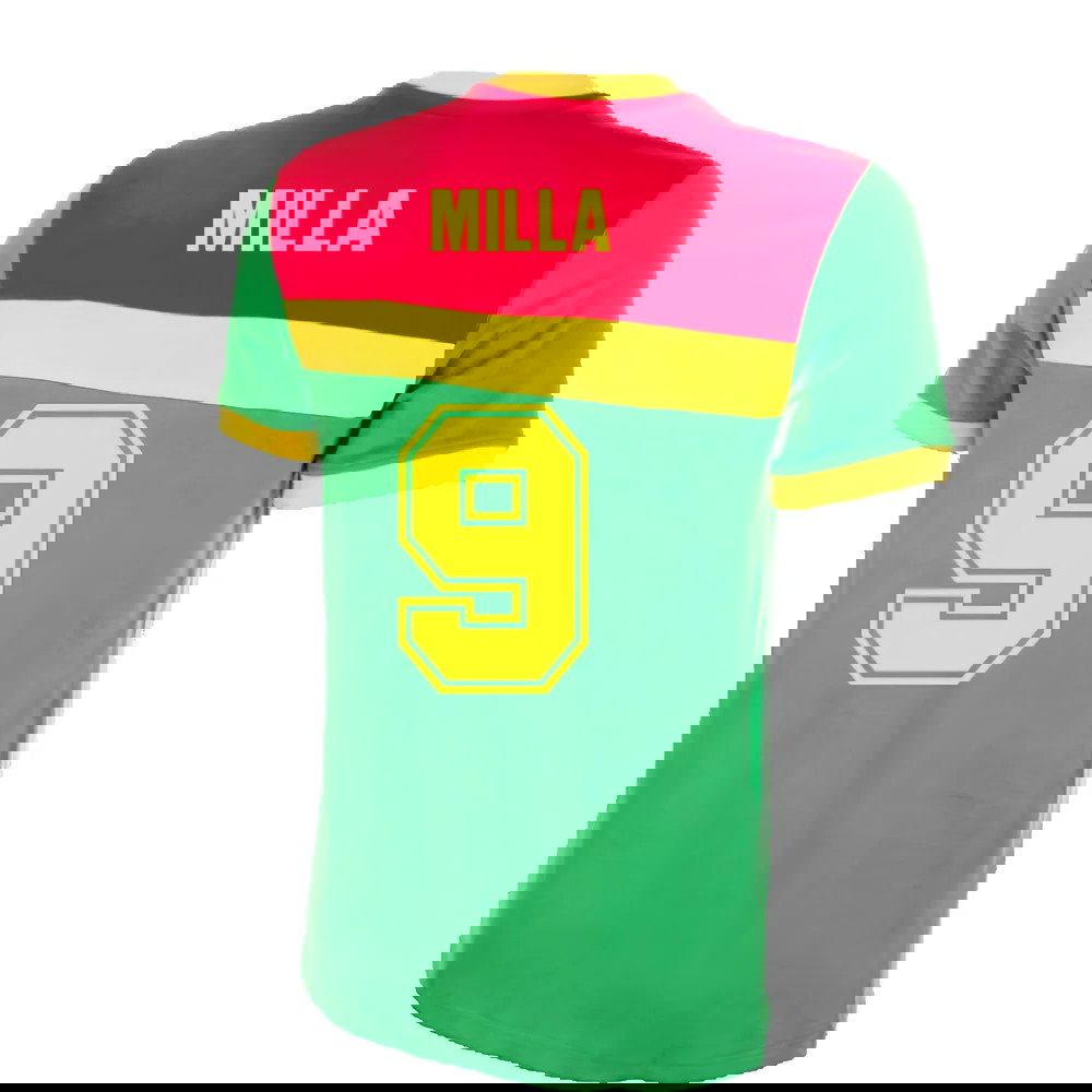 Cameroon 1989 Short Sleeve Retro Shirt 100% Cotton (MILLA 9)