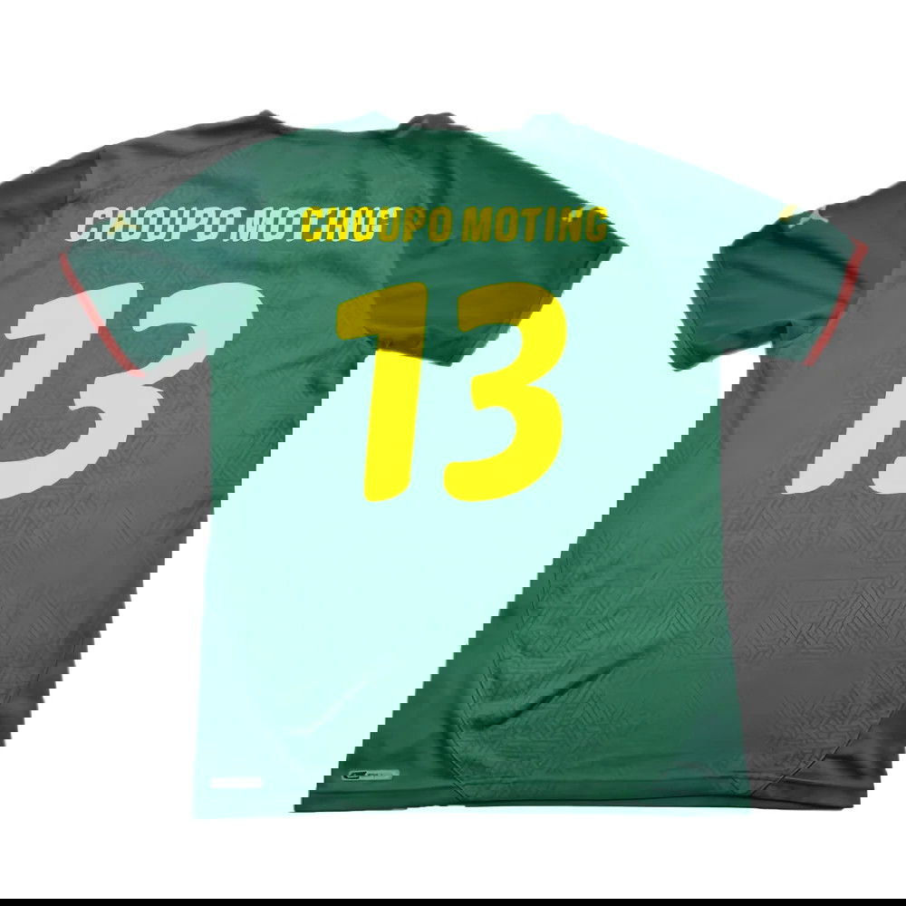 Cameroon 2010-11 Home Shirt ((Excellent) L) (Choupo Moting 13)