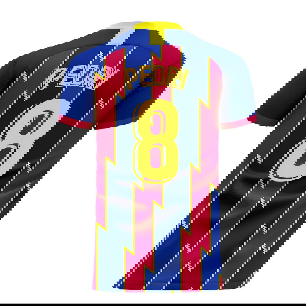  Catalonia 2025-2026 Home Concept Football Kit (Libero) (PEDRI 8)