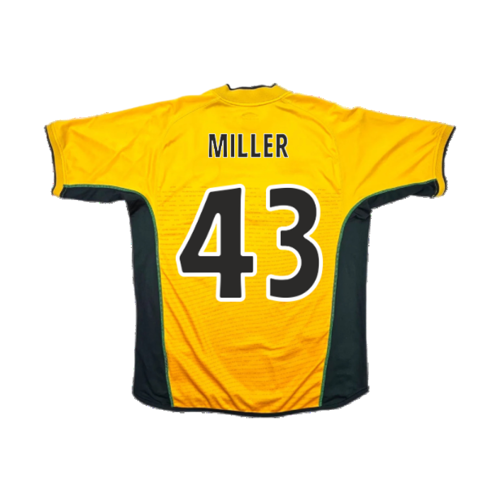 Celtic 2002-03 Away Shirt (Excellent) (Miller 43)