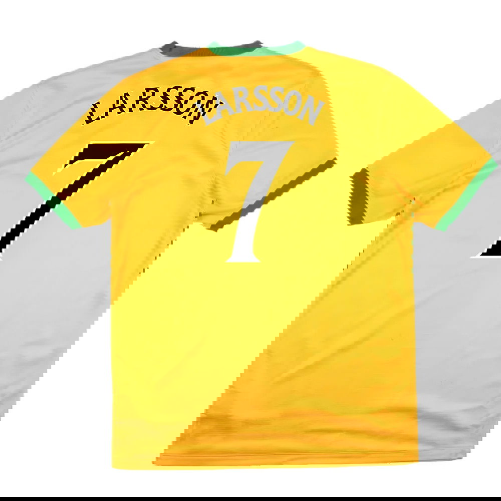 Celtic 2013-14 Away Shirt (Sponsorless) (M) (Very Good) (Larsson 7)