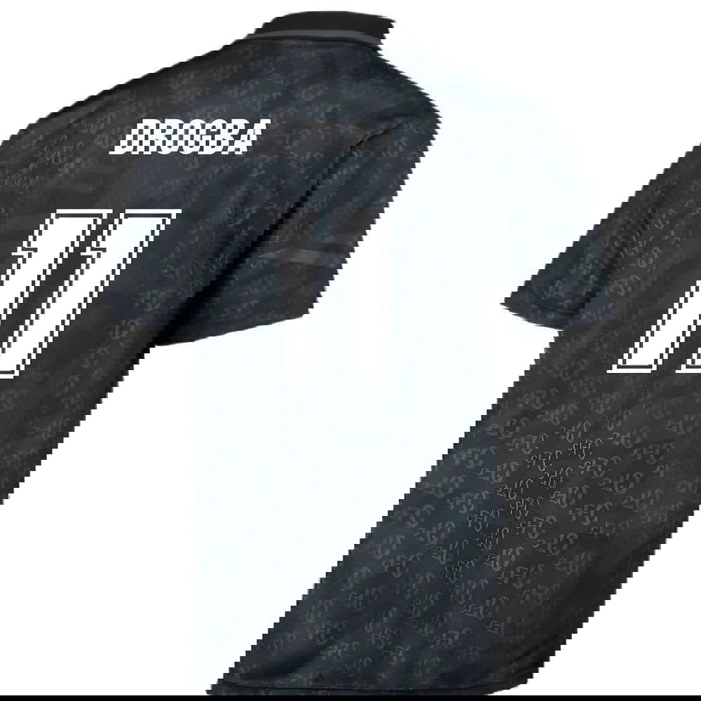 Chelsea 1992 Black Out Retro Football Shirt (Drogba 11)