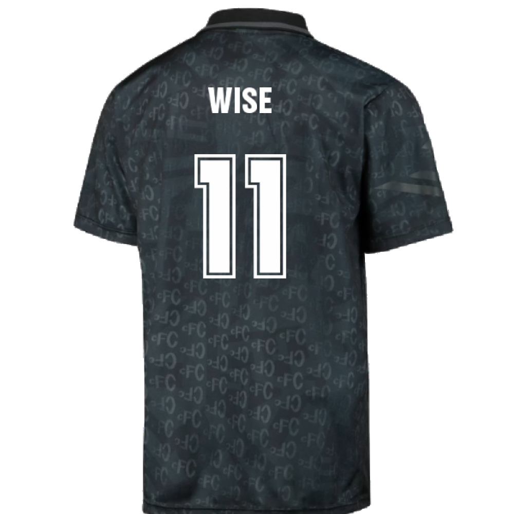 Chelsea 1992 Black Out Retro Football Shirt (Wise 11)