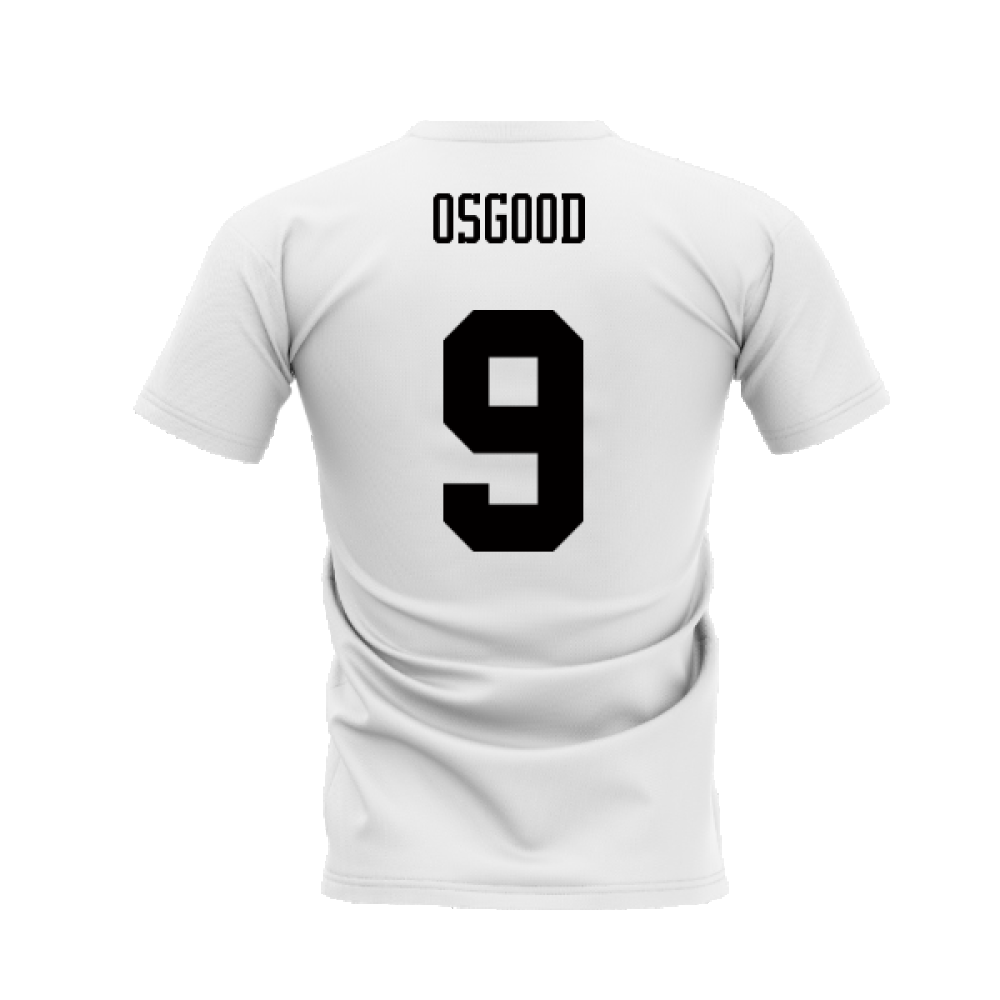 Chelsea 1995-1996 Retro Shirt T-shirts - Text (White) (Osgood 9)