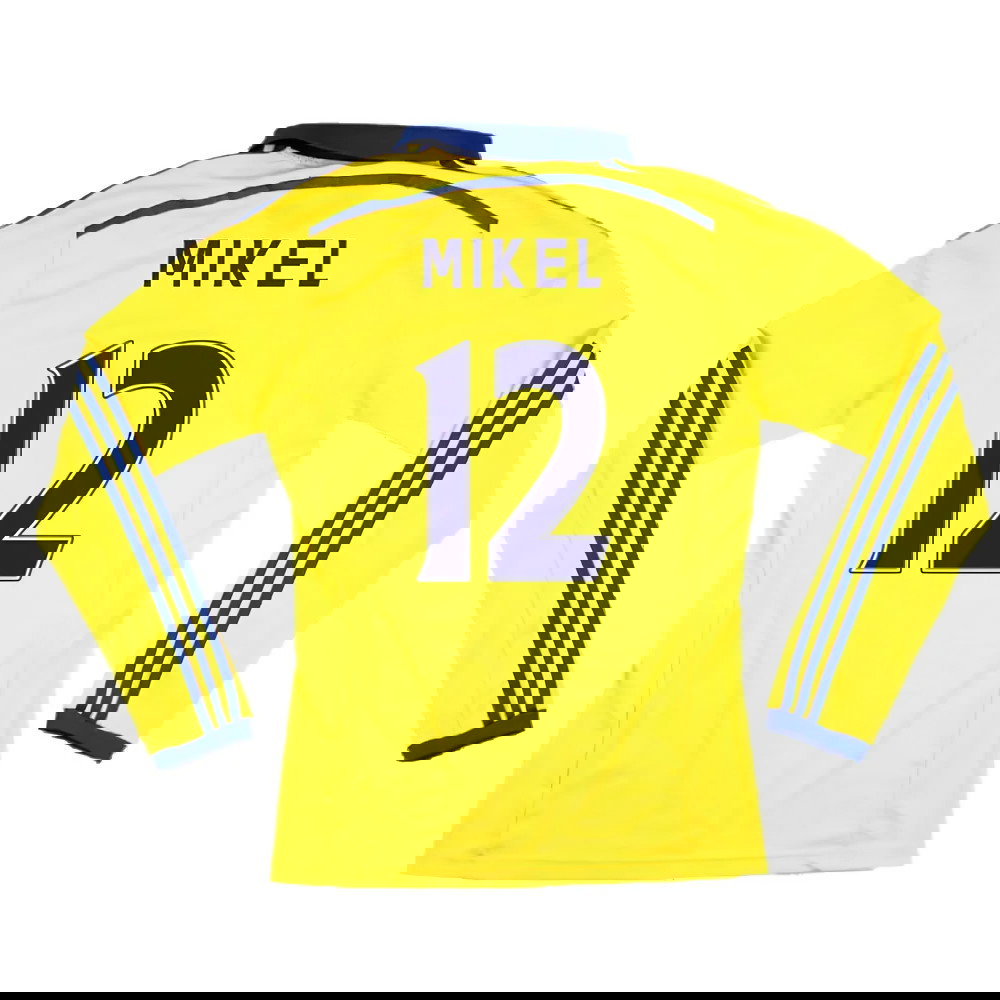 Chelsea 2014-15 Long Sleeve Away Shirt (S) (Excellent) (Mikel 12)