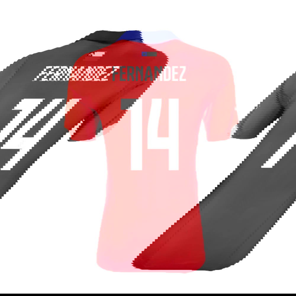 Chile 2014-15 Home Shirt ((Excellent) XL) (Fernandez 14)