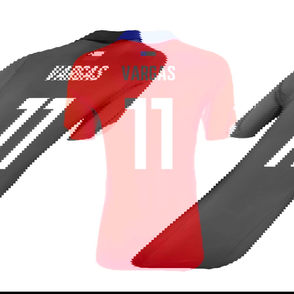 Chile 2014-15 Home Shirt ((Excellent) XL) (Vargas 11)