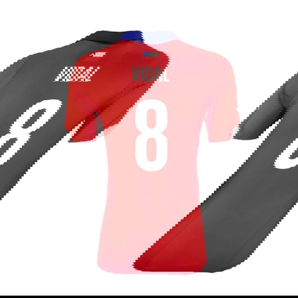 Chile 2014-15 Home Shirt ((Excellent) XL) (Vidal 8)