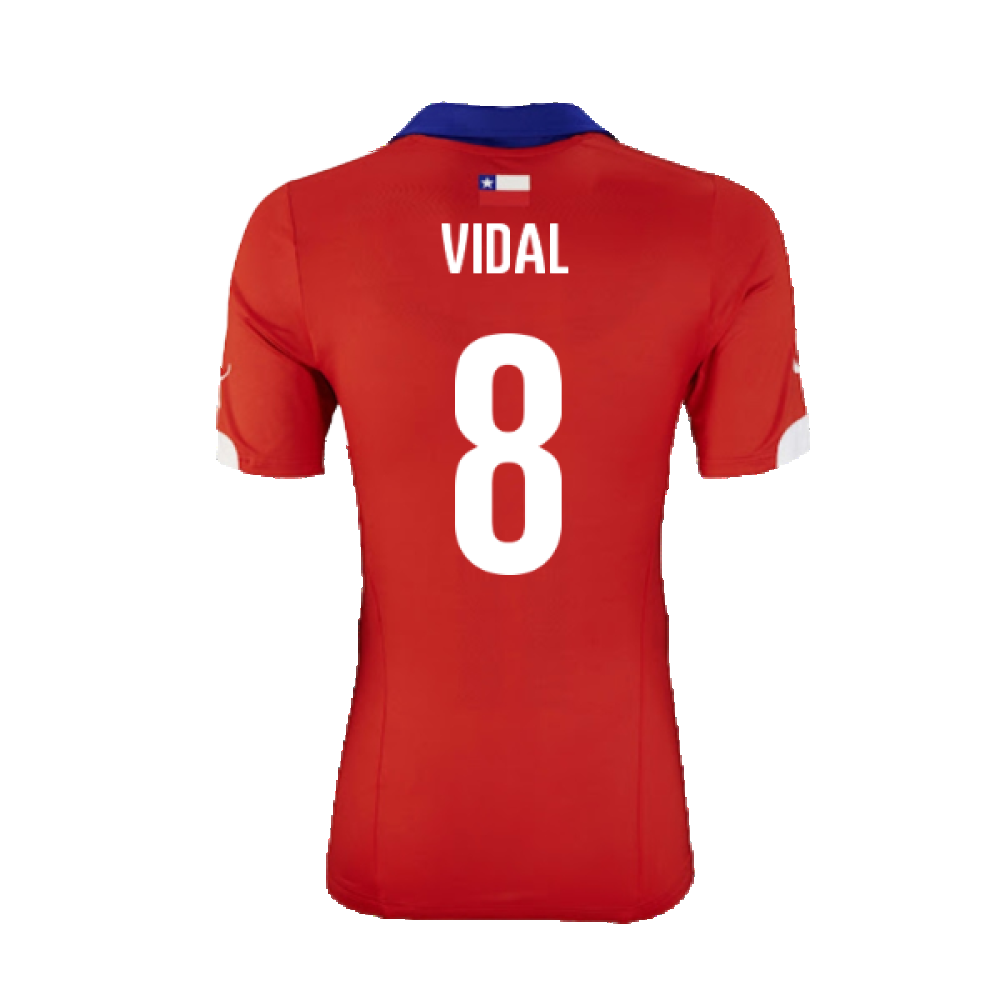 Chile 2014-15 Home Shirt ((Excellent) XL) (Vidal 8)