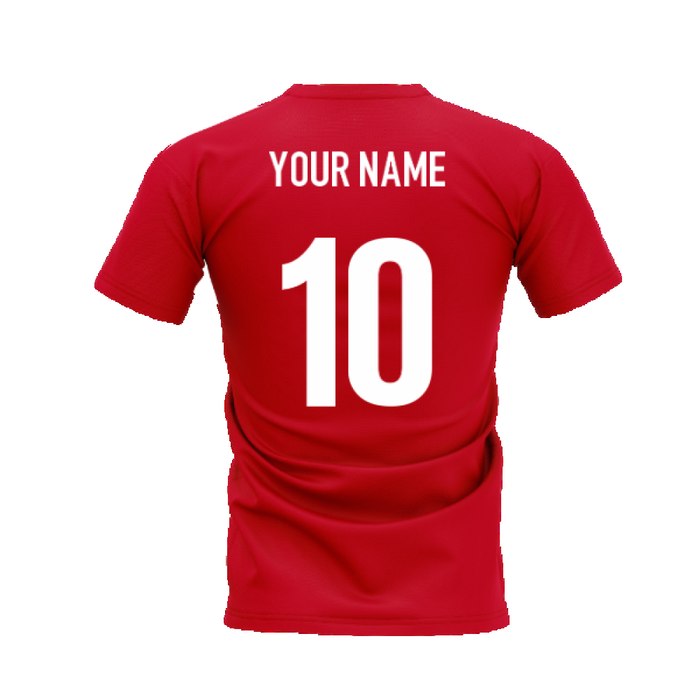 Cristiano Ronaldo Legend T-Shirt (Red) (Your Name)