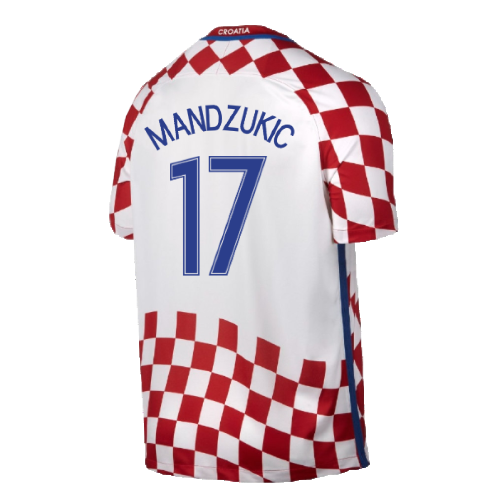 Croatia 2016-17 Home Shirt ((Good) XXL) (Mandzukic 17)