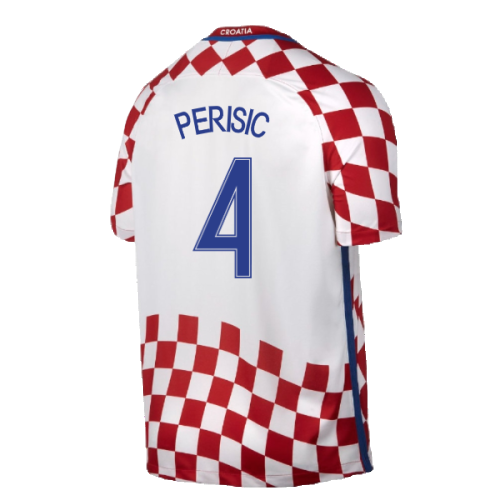 Croatia 2016-17 Home Shirt ((Good) XXL) (Perisic 4)