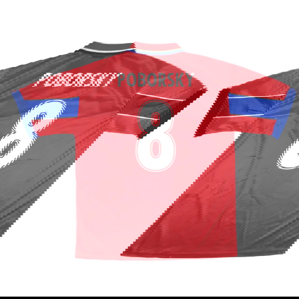 Czech Republic 1998-00 Home Shirt (XL) (Good) (Poborsky 8)