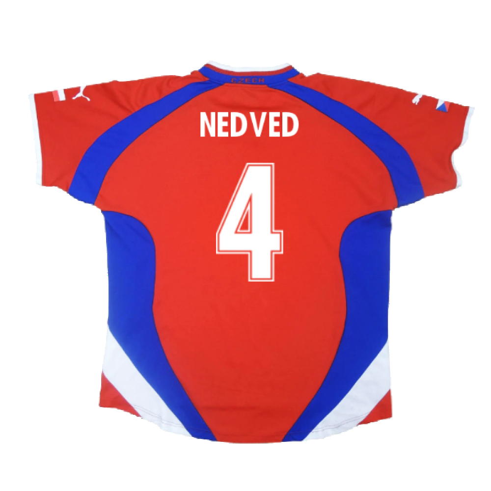 Czech Republic 2000-02 Home Shirt ((Excellent) L) (Nedved 4)