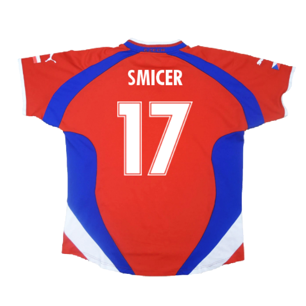 Czech Republic 2000-02 Home Shirt ((Excellent) L) (Smicer 17)