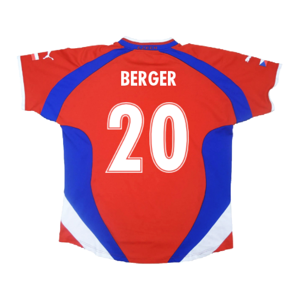 Czech Republic 2000-02 Home Shirt ((Very Good) L) (Berger 20)