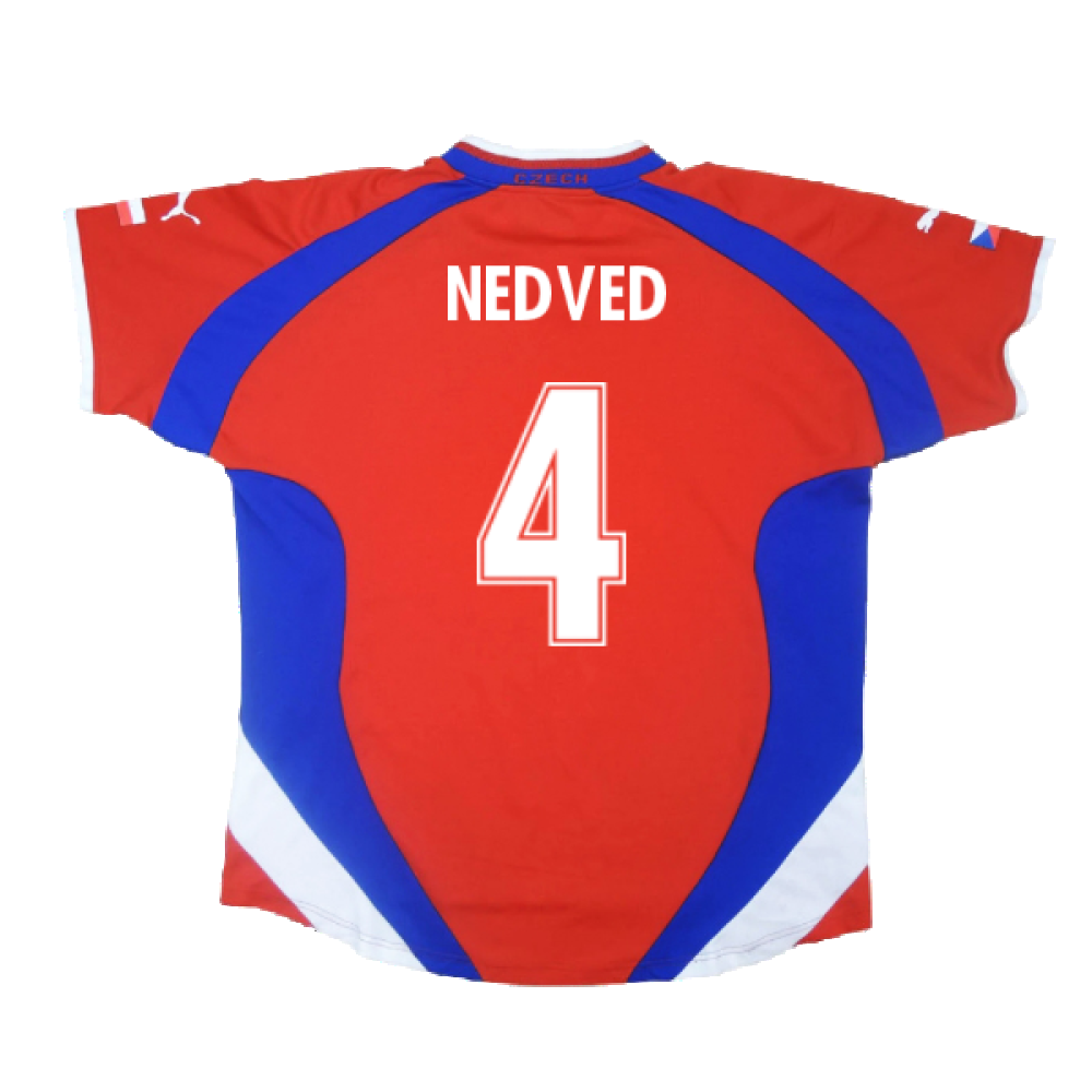 Czech Republic 2000-02 Home Shirt ((Very Good) L) (Nedved 4)