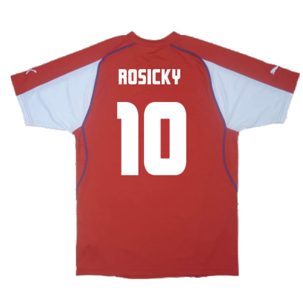Czech Republic 2003-04 Home Shirt ((Excellent) XL) (Rosicky 10)