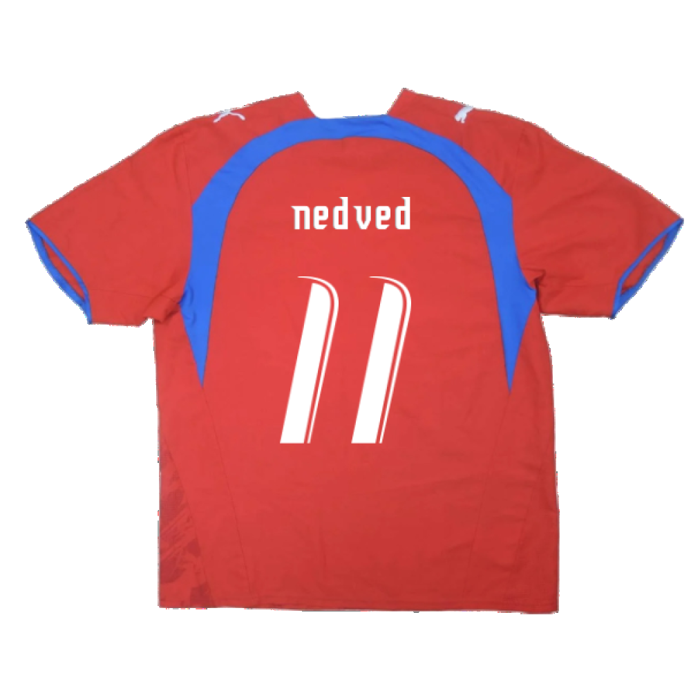 Czech Republic 2006-08 Home Shirt ((Very Good) L) (Nedved 11)
