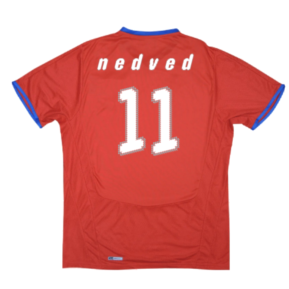 Czech Republic 2008-09 Home Shirt ((Very Good) XL) (Nedved 11)