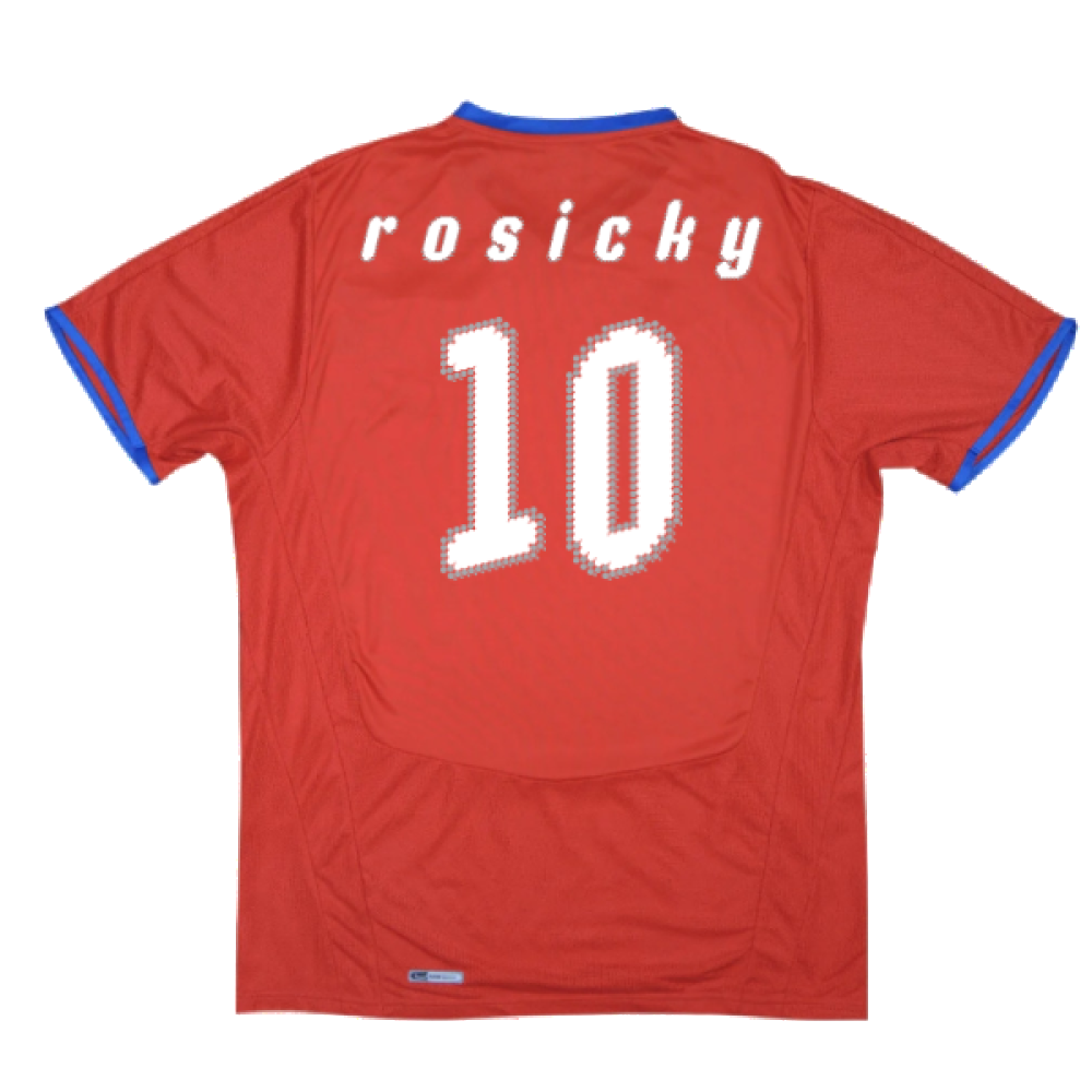 Czech Republic 2008-09 Home Shirt ((Very Good) XL) (Rosicky 10)