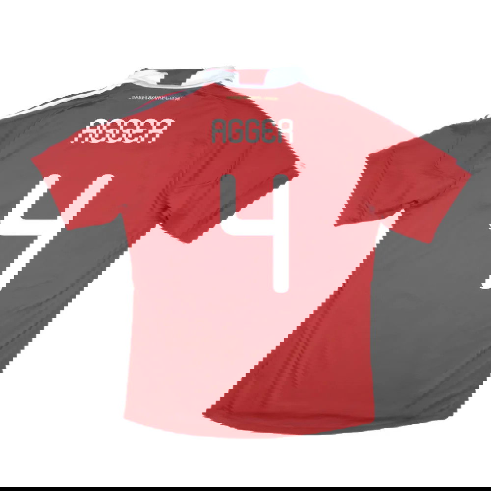 Denmark 2010-11 Home Shirt (M) (Excellent) (Agger 4)