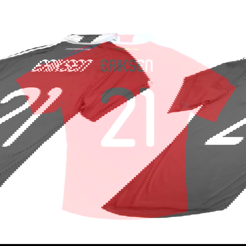 Denmark 2010-11 Home Shirt (M) (Excellent) (Eriksen 21)
