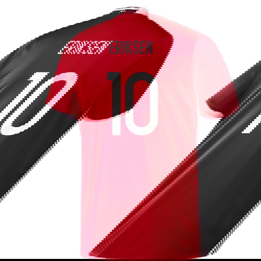 Denmark 2016-17 Home Shirt (S) (Mint) (Eriksen 10)