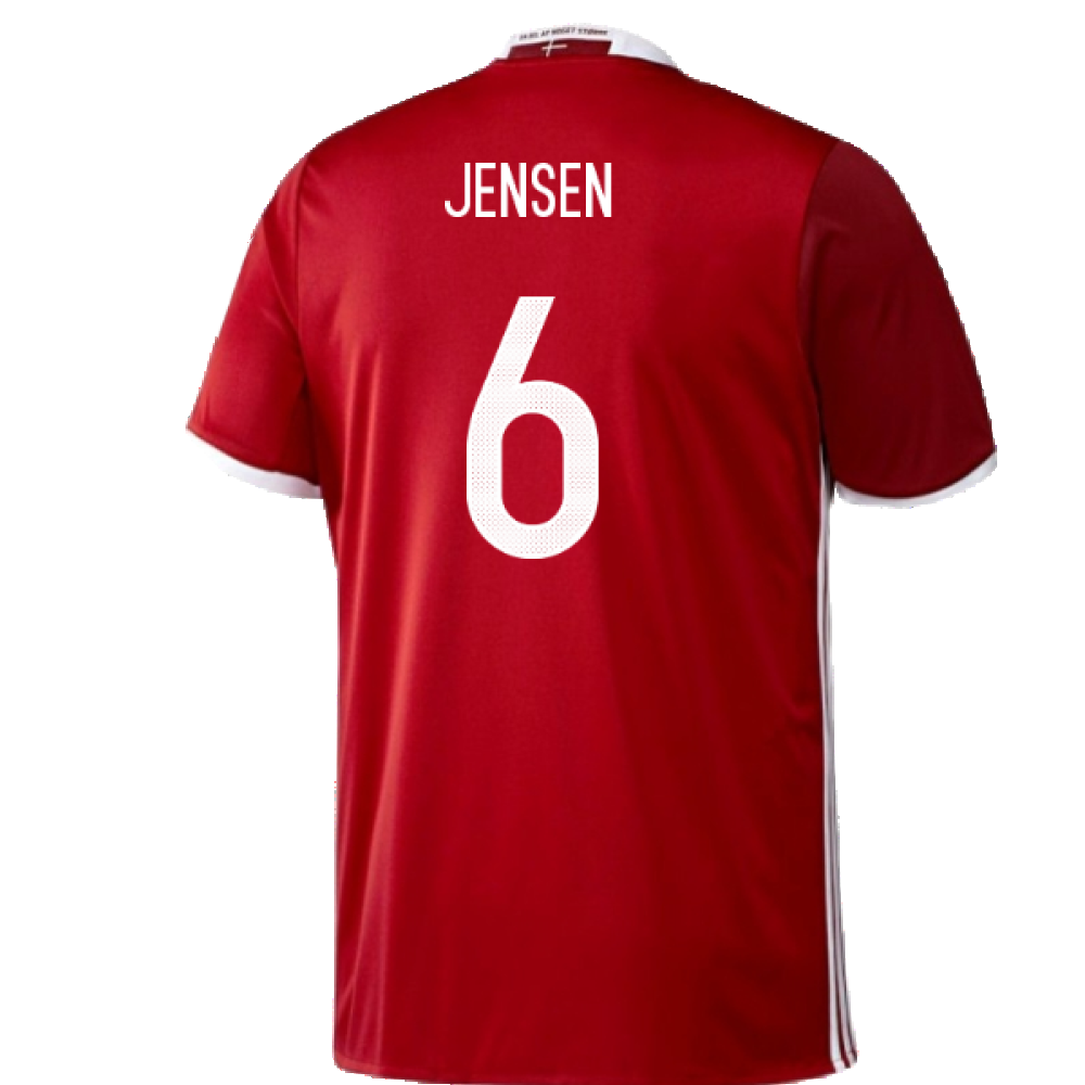 Denmark 2016-17 Home Shirt ((Excellent) 3XL) (Jensen 6)