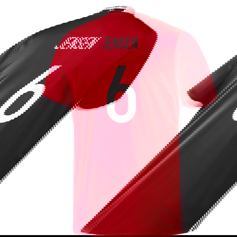 Denmark 2016-17 Home Shirt (S) (Mint) (Jensen 6)