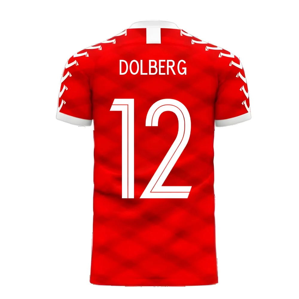 Denmark 2025-2026 Home Concept Football Kit (Viper) (DOLBERG 12)