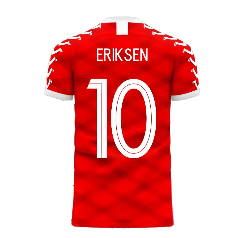 Denmark 2025-2026 Home Concept Football Kit (Viper) (ERIKSEN 10)