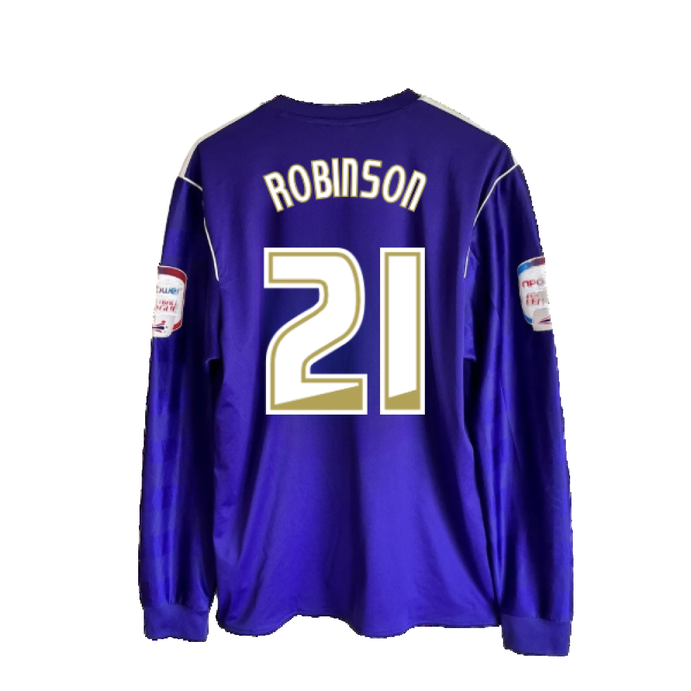 Derby County 2011-12 Away Long Sleeve Shirt (M) (Excellent) (Robinson 21)