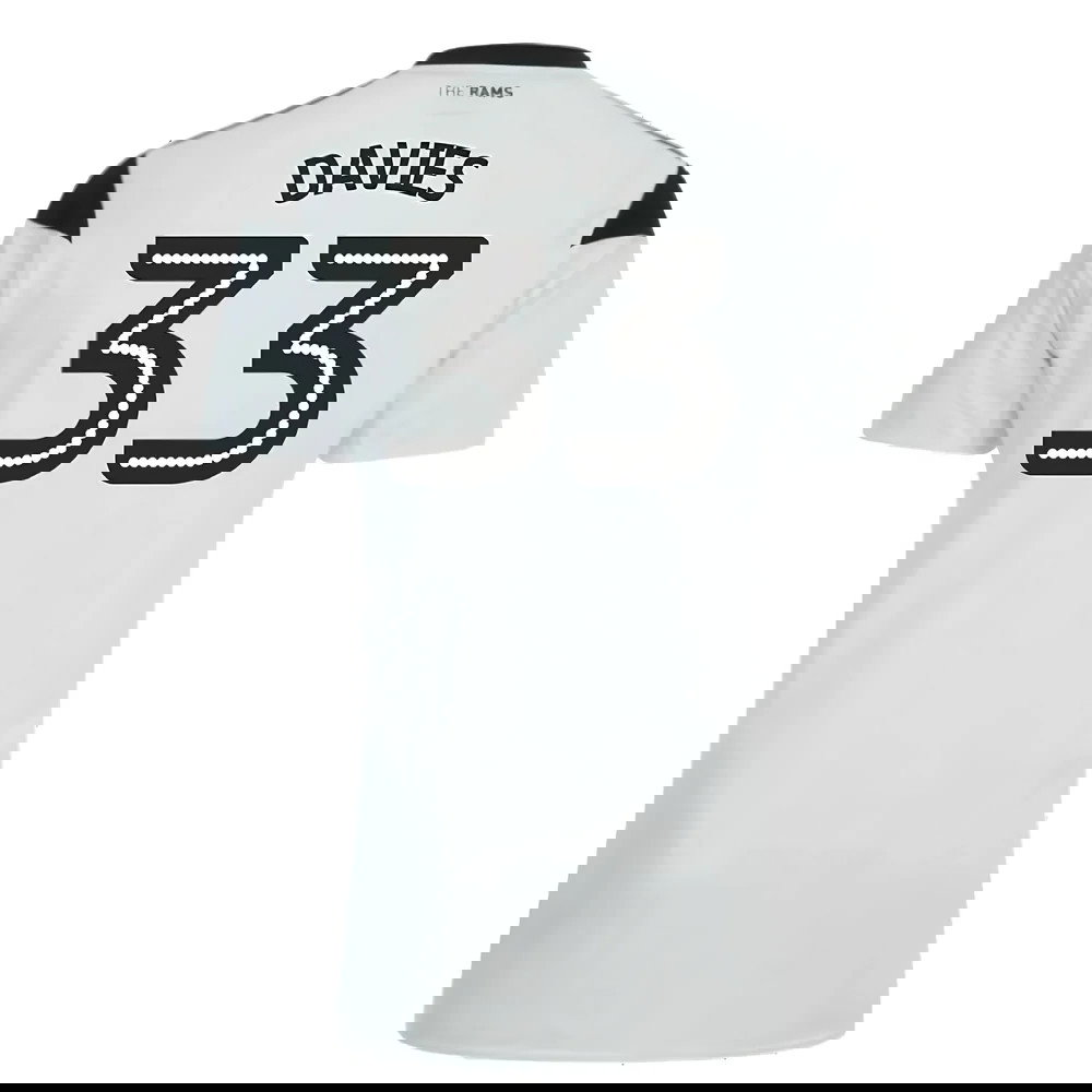 Derby County 2017-18 Home Shirt (S) (Very Good) (Davies 33)