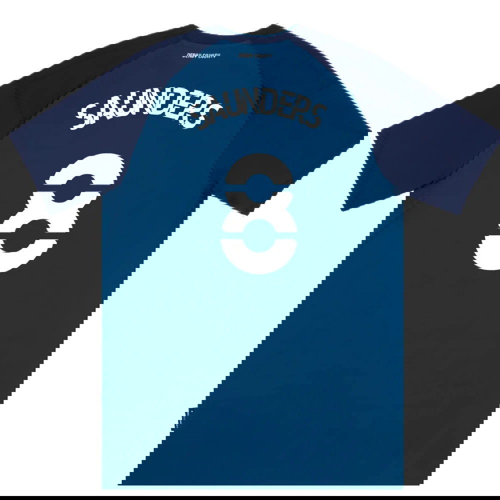 Derby County 2020-21 Away Shirt (L) (Mint) (Saunders 8)