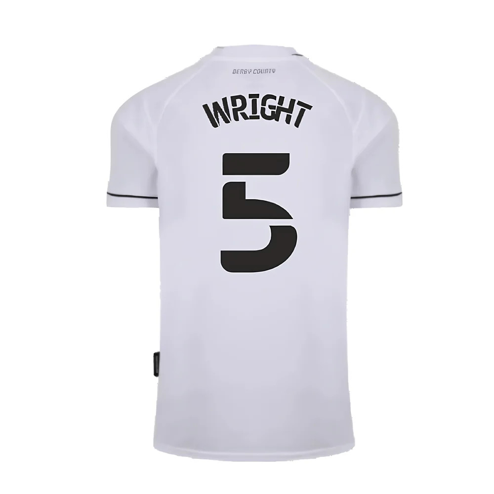 Derby County 2020-21 Home Shirt (S) (Excellent) (Wright 5)