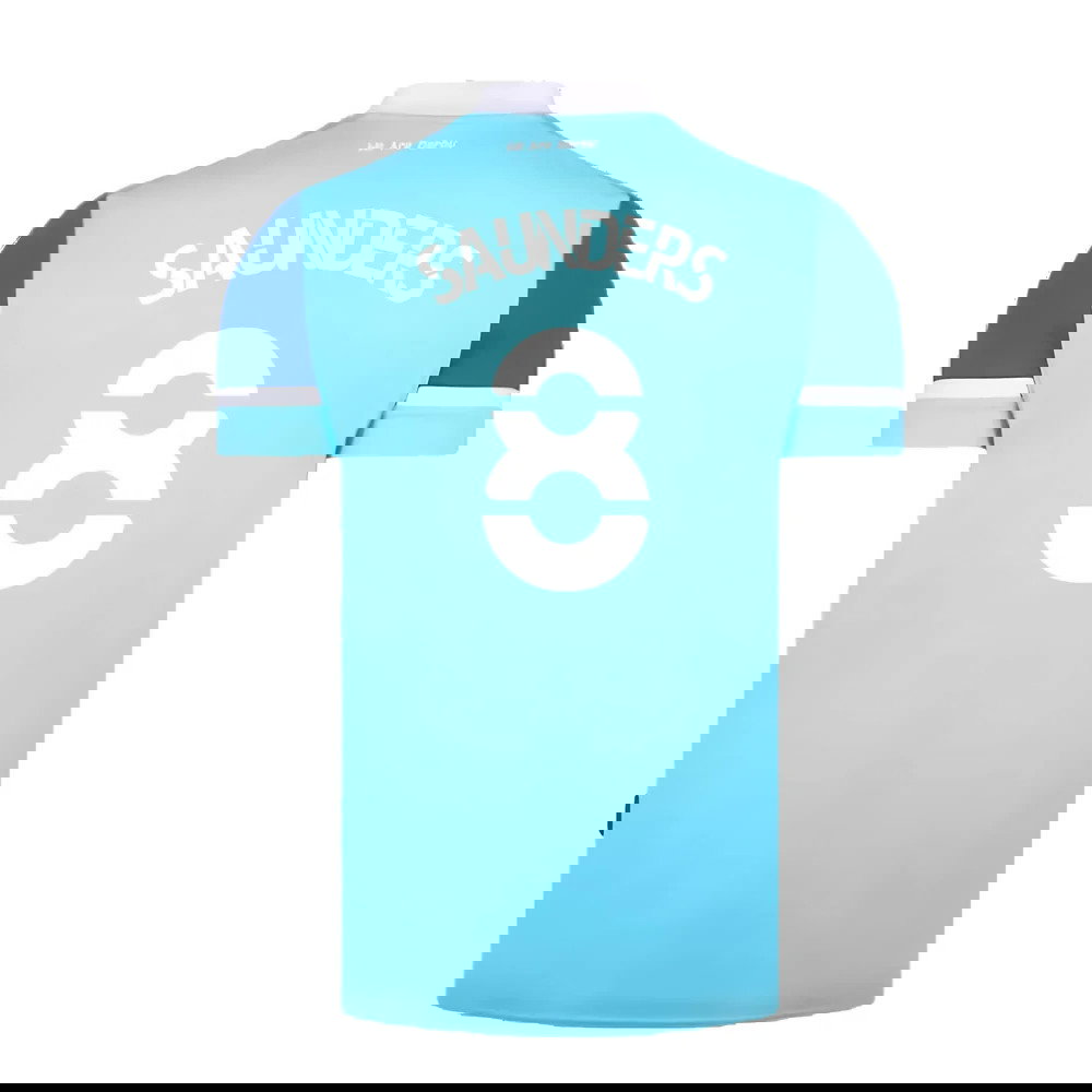 Derby County 2021-22 Away Shirt (XL) (Mint) (Saunders 8)