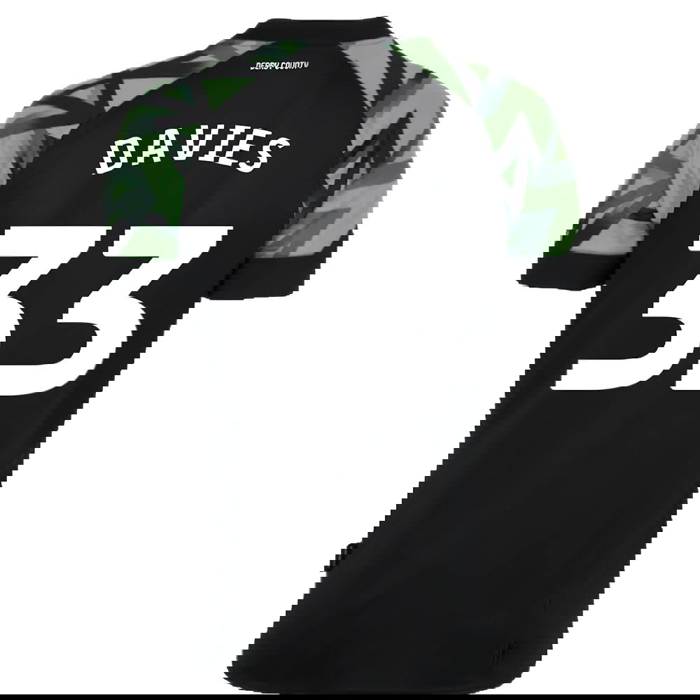 Derby County 2022-23 Away Shirt (Sponsorless) (XL) (Davies 33) (Mint)