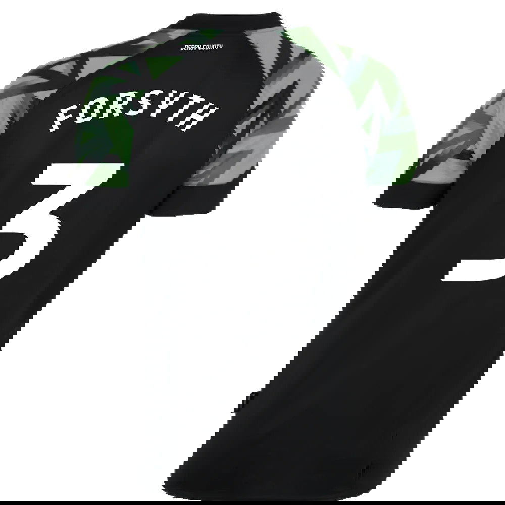 Derby County 2022-23 Away Shirt (Sponsorless) (XL) (Forsyth 3) (Mint)