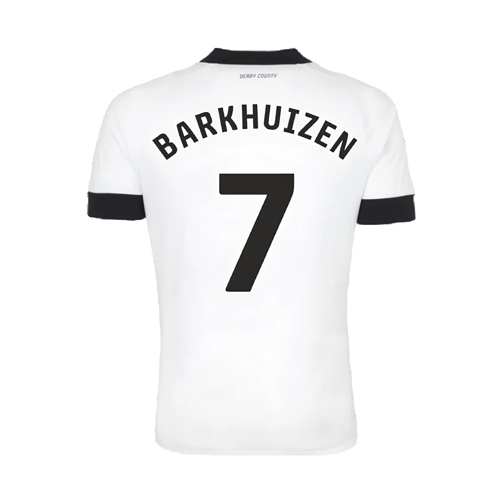 Derby County 2022-23 Home Shirt (Sponsorless) (S) (Barkhuizen 7) (Excellent)