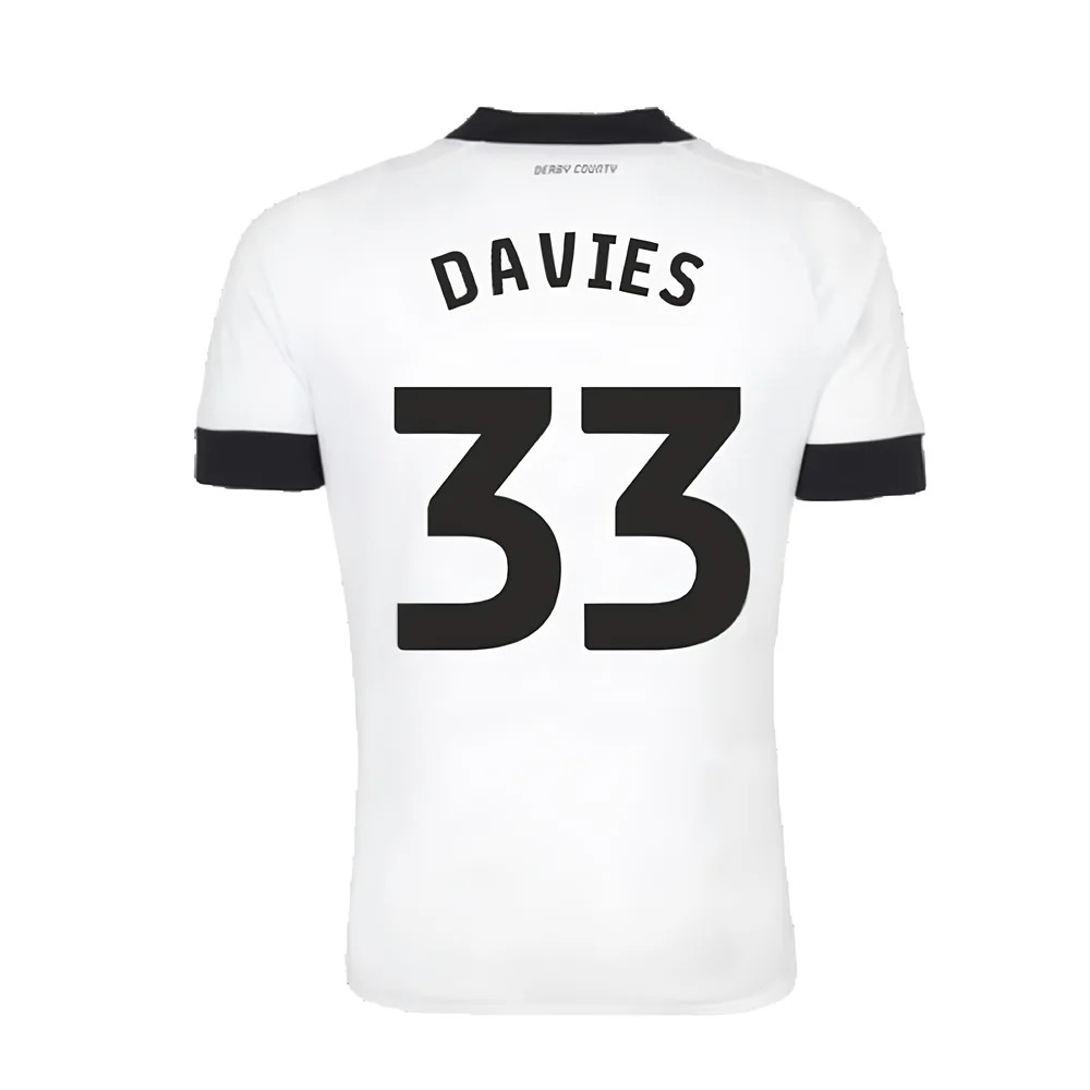 Derby County 2022-23 Home Shirt (Sponsorless) (S) (Davies 33) (Excellent)