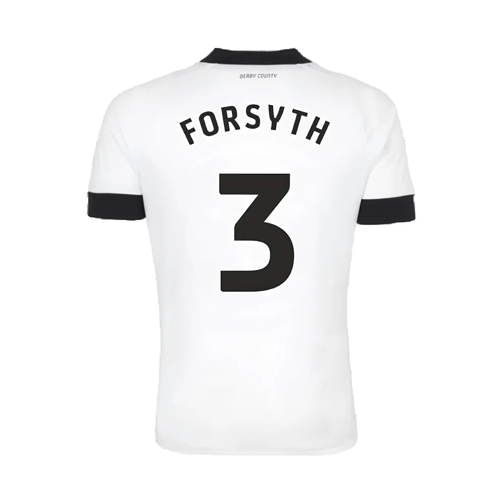 Derby County 2022-23 Home Shirt (Sponsorless) (S) (Forsyth 3) (Mint)