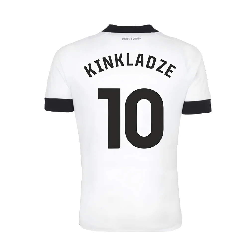 Derby County 2022-23 Home Shirt (Sponsorless) (S) (Kinkladze 10) (Excellent)