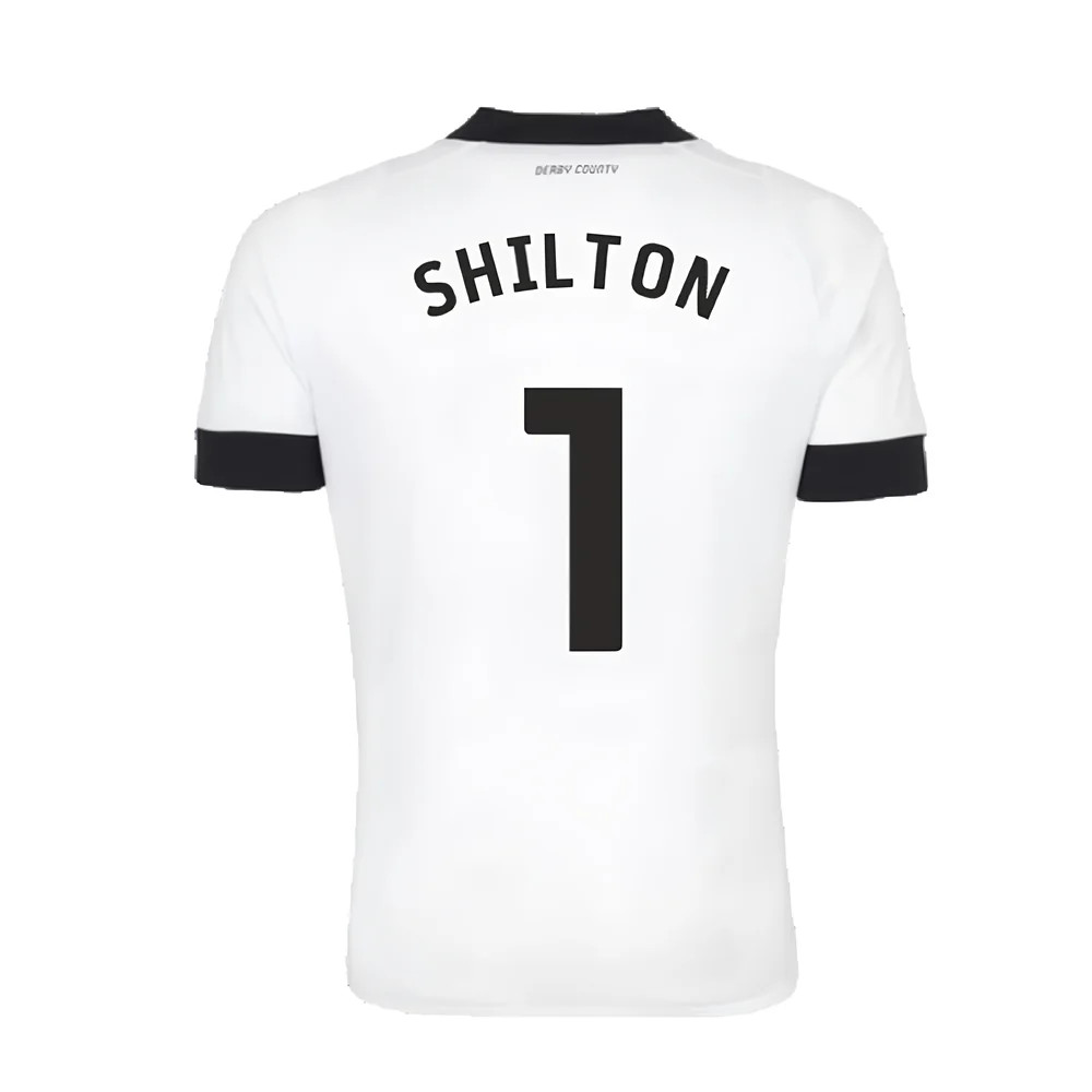 Derby County 2022-23 Home Shirt (Sponsorless) (S) (Shilton 1) (Mint)